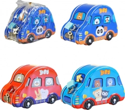 Sparegris formet som bil til børn