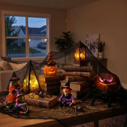 Sort Halloween-tekstilophæng