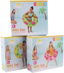 Oppustelig svømmering med håndtag 107cm