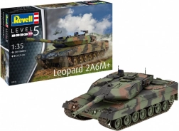 Plastikmodel af kampvognen Leopard 2 A6M+ 1:35