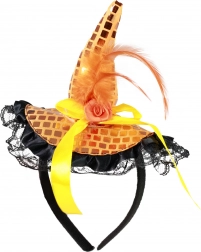 Hårbøjle med mini heksehat