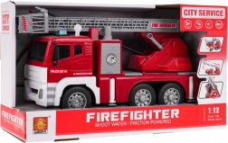 Interaktiv brandbil med lys-, lyd- og vandeffekter i skala 1:12