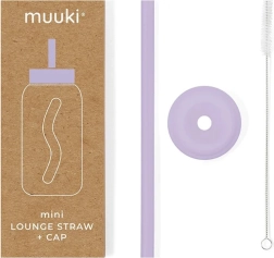 MUUKI Mini lounge låg og sugerør i pastel lilla