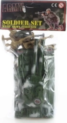 Plastiske soldater med tank