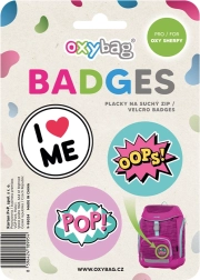 Sæt udskiftelige badges med velcro OXY Sherpy Crazy