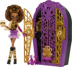 Dukke MONSTER HIGH Spøgelseshæmmelige Clawdeen Wolf med hemmeligt skab og tilbehør