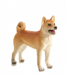 Plastfigur af hunden Shiba Inu MOJO