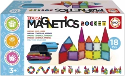 Educa magnetisk byggesæt Magnetics i etui, 18 dele