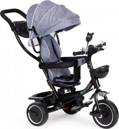 Børnetrehjulet cykel med drejeligt sæde og kaleche ECOTOYS grå