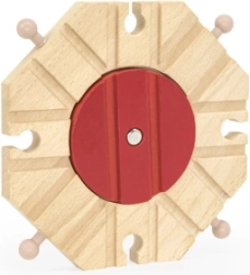 Trædrejeskive med 8 sporudgange til togbaner