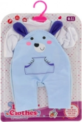 Dukke­tøj til 36–46 cm – sparkedragt og T‑shirt