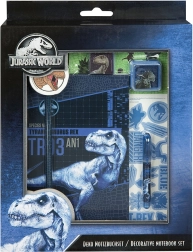 Kreativ sæt notesbøger med JURASSIC WORLD tema