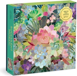 Puzzle GALISON mosaik med sukkulenter 500 brikker