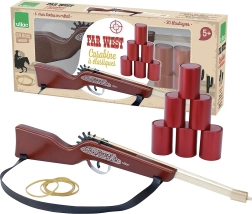 Vilac riffel Vilde Vesten – trælegetøj med elastikker til skydning på dåser