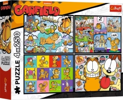 Puslespil Garfield kan ikke lide mandage 4×250 brikker