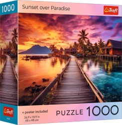 Trefl puslespil solnedgang over paradis 1000 brikker