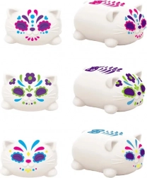 Schylling NeeDoh klemmekat Sugar Skull, lyser i mørke