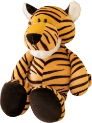Plysbamse Tiger lille orange med striber 23 cm