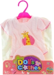 dukketøj til 36–46 cm – bodystocking med hue