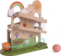 Træ-kuglebane Glad Gård 2Kids Toys