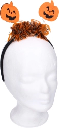 Karnevals-hårbøjle med græskar