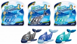 Dykkerdelfin med lys 14 cm