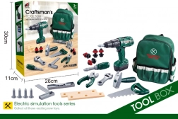 Rygsæk til den lille gør-det-selv’er med værktøj og boremaskine