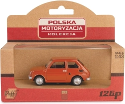 Bilmodel FIAT 126p PRL brun 1:43