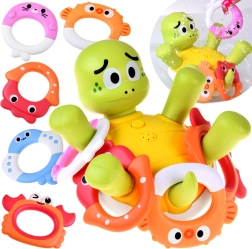 Interaktiv bade-skilpadde med vandfontæne