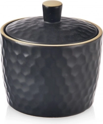 Keramisk sukkerskål TEA TIME 320 ml, sort