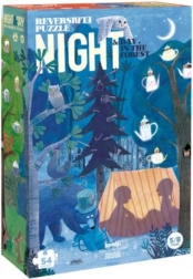 Dobbelt­siddet puslespil Dag og nat i skoven - 54 brikker