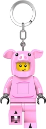 LEGO minifigur-nøglering gris med lygte