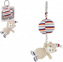 Plysset bjørn med ballon - Hængende legetøj 30 cm