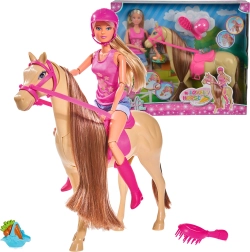 Steffi Love ridedukke med hest og tilbehør