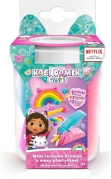 Sæt med modellervoks GABIN KATTE HUS Mine regnbueskabelser – hvid kop