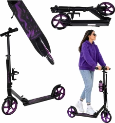 Foldbart byløbehjul Trike Fix 200 mm sort-lilla