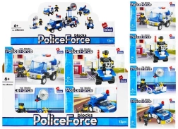 Byggesæt politibil med minifigur – 4 varianter