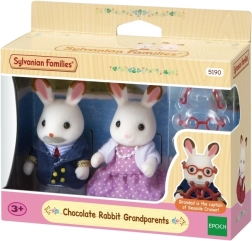 Sylvanian Families bedsteforældre til kaniner med chokoladeører