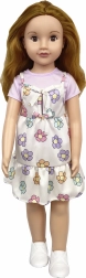 Gående dukke i blomsterkjole 70 cm
