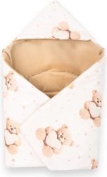 Foret indpakningspose til autostol belisima love teddy bear, beige