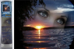 Diamantmaling Solnedgang på stranden 30x40 cm