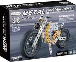 Metalkonstruktionssæt motorcykel gul 162 dele