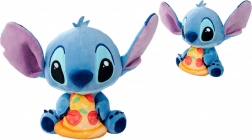plysbamse Disney Stitch med pizza 25 cm