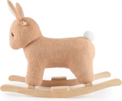 Bieco gyngehare Fine i bouclé på træmeder