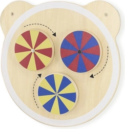 Trævægpanel – bjørn, Montessori, FSC