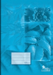 Skolehæfte A4, blankt, 20 ark, blå