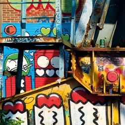 Kvadratisk puslespil CURIOSI Amsterdam – mønster III, 80 brikker