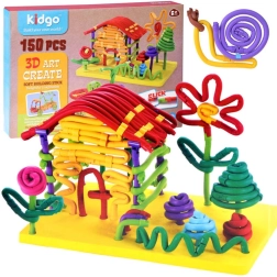 Kreative fleksible byggesæt makaroni, pinde – 150 dele