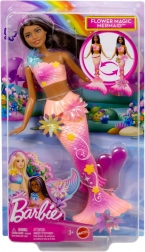 Barbie havfrue brunet – Blomstrende blomster