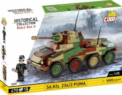 Byggesæt af pansret rekognosceringskøretøj Sd.Kfz. 234/2 Puma 1:35 (COBI)
